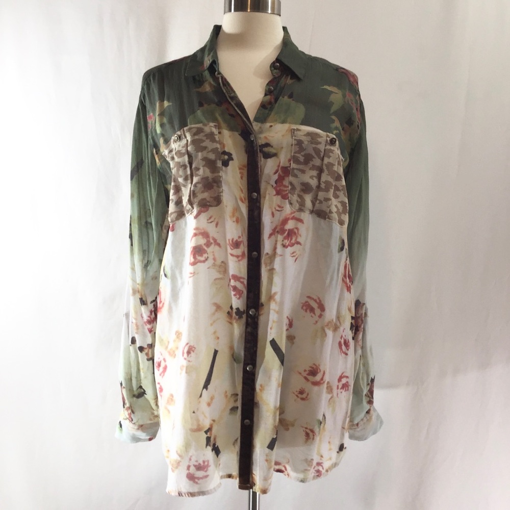 John Mark long sleeve button down size XL